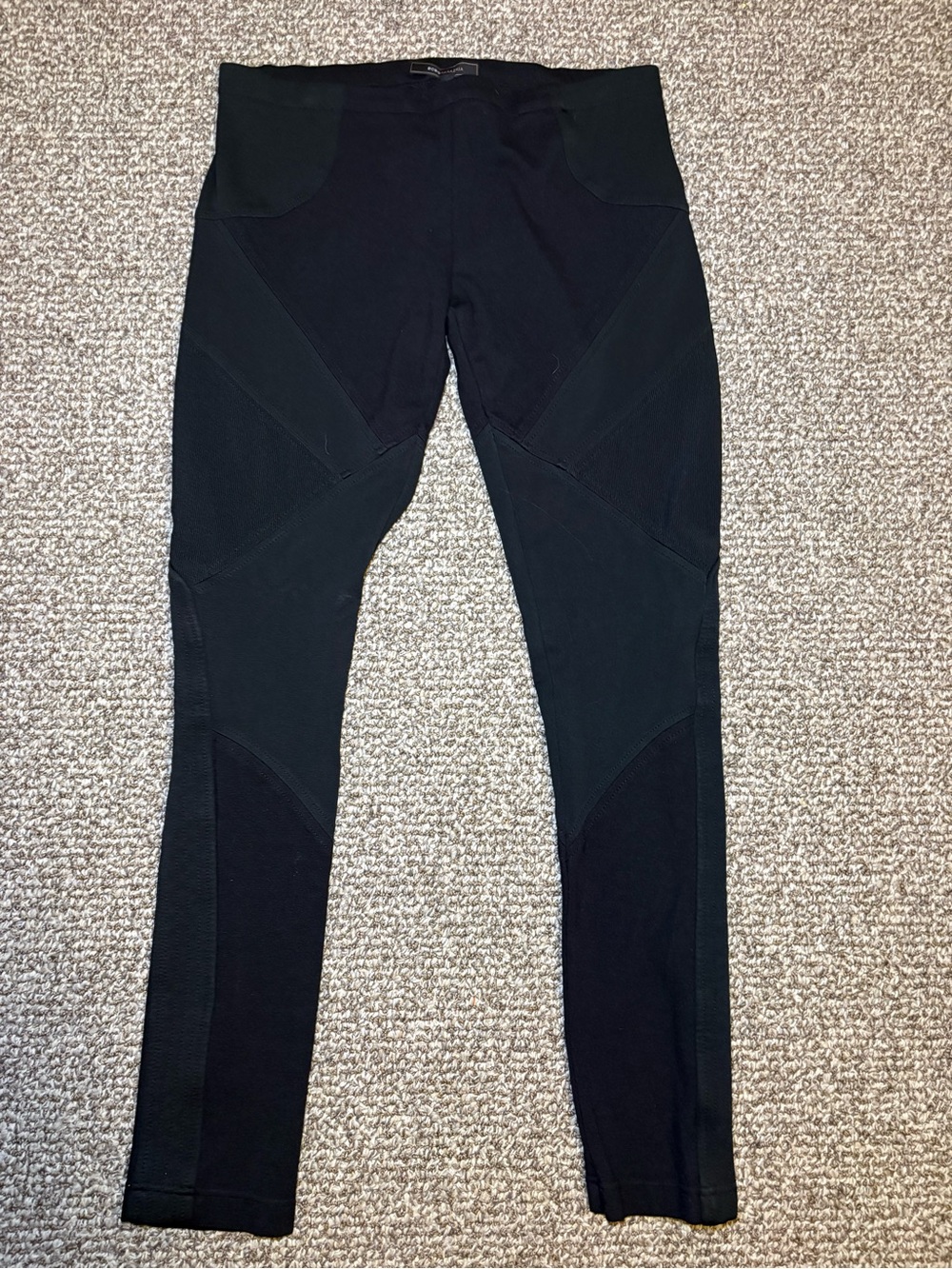 BCBGMaxAzria Black Panelled Leggings